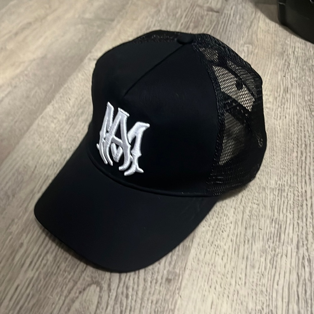 Black Amiri Trucker Hat